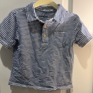 Mini Boden Blue & White Polo Shirt for Kids - Classic Cotton Tee